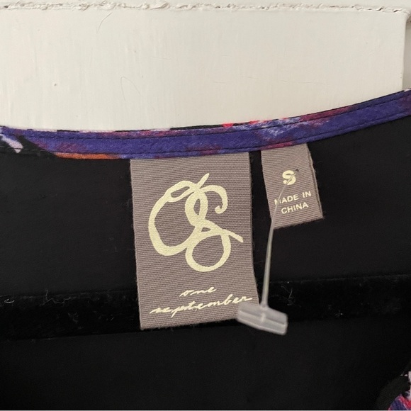 Anthropologie One September Blue, Purple, Patchwork Orange Lace Up Tunic Dress - Picture 4 of 15